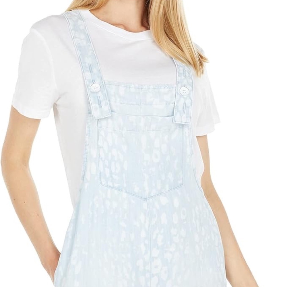 Bella Dahl Easy Shortall Romper in Animal Spot Denim